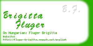 brigitta fluger business card